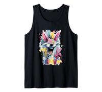 Cartoon Rabbit Peace Graffiti Pop Character Graphic Art Tank Top