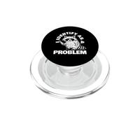 Cartoon Raccoon I Identify as a Problem PopSockets PopGrip for MagSafe