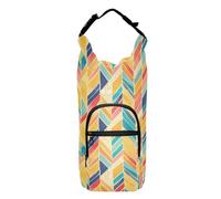 Cartoon Rainbow Stripes Crossbody Water Bottle Sling Bag Space-Saving Water Bottle Insulated Holder Water Bottle Holder Bag Fits 20/24/32/40 oz Bottles, Cartoon Rainbow Stripes, 1 size, Claasic