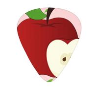 Cartoon Red Fruit Guitar picks in thin, medium, and thick sizes, 12-piece set, suitable for electric guitar and various instruments