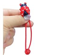 Cartoon Red Ladybird Shape Hair Rope/Hair Clip Sweet Headdress Hair Rope Cute Red Ladybird Shape Hair Clip for Women