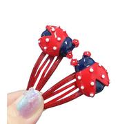 Cartoon Red Ladybird Shape Hair Rope/Hair Clip Sweet Headdress Hair Rope Cute Red Ladybird Shape Hair Clip for Women