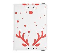 Cartoon Reindeer Christmas Leather Passport Holder Covers Case Vaccine Case Protector Cover Passport Holder Case Ultra Slim, Cartoon Reindeer Christmas, One Size