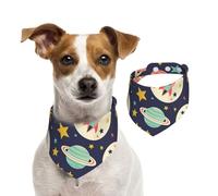 Cartoon Rocket Star Planet Dog Bandana Cat Bandana 1PC Dog Accessories for Small Dogs