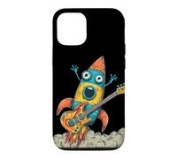 Cartoon Rocket with Cool Guitar for Rockets Lovers Case for iPhone 12/12 Pro