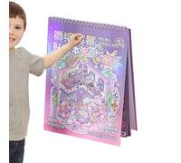 Cartoon Room Scene Stickers - Playful Landscape Decals, Charming Decorative Elements | Vivid Raised Three Dimensional Artwork Structure, Smooth Removable Reusable Product, Fun Adult Kids