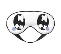 Cartoon Sad Teary Eyes Black Eye Mask Sleep Mask Light BlockBlindfold Night Eyes Cover Soft Pressure-Free Eyeshade with Elastic Strap for Home Travel Office Nap Yoga