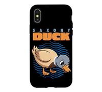 Cartoon Saxony Duck Waterfowl Animal Lover Cute Ducks Case for iPhone X/XS