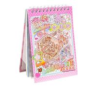 Cartoon Scene Stickers, Crafts Party Favors, Cute Cartoon and Waterproof Stickers | Miniature Landscaping Collection Sticker Book, Simulated Cabin Scene Rich Patterns for Adults
