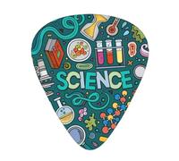 Cartoon Science Theme Acoustic Guitar Picks - Premium Guitar Plectrum For Bass And Electric Guitar
