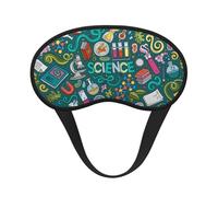 Cartoon Science Theme, Full Eye Covers Light Blocking Eye Masks Blackout Sleep Eye Muffs