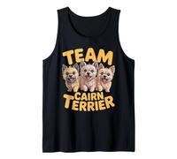 Cartoon Scrappy Highland Pet Dog Breed Team Cairn Terrier Tank Top