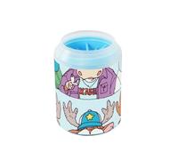Cartoon Seamless Moose Reusable Dog Foot Cleaner Cup with Soft Silicone Brush Pets Bathing Brush for Small Medium Dogs and Cats