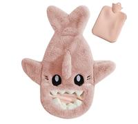 Cartoon Shark Hot Water Bag - Thermal Rubber Pocket Warmer, Reusable Heat Pack | Foot Warming for Cozy Hands, Bottle