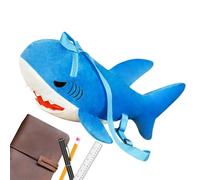 Cartoon Shark Plush Bag - Soft Stuffed Animal Backpack, Cute Sea Creatures Doll Purse, Zipper Storage plushis for toddlere and Teens, Lightweight Carry Toy | Gift Backpack for Kids Boys and Girls