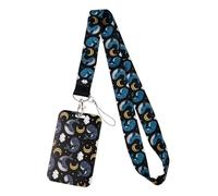 Cartoon Shark Whale Card Holder Lanyard Keychains ID Badge Holder Keys Cord Neck Strap Mobile Phone Straps(Color6)