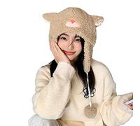 Cartoon Sheep Ear Shape Hat Winter Ear Protects Plush Hat Christmas Party Presents For Girlfriend Teenagers Gifts For Mom And Dad For Women Adults For Kids For Men Boyfriend From Girlfriend