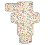 Cartoon Sheep Graffiti Art Reusable Portable Changing pad with Tissue Pocket Portable Diaper Changing pad with Built-in Pillow