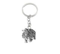 Cartoon Sheep GT226 Emblem Made From Fine English Pewter on a Split Ring Keyring / BAG CHARM VERY FINE DETAILS COMES gift bagged POSTED BY US GIFTS FOR ALL 2016 FROM DERBYSHIRE UK