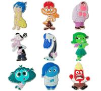 Cartoon Shoe Charms for Croc, 9 Pcs Cute Animal Charms, Cartoon Shoe Accessories for Various Shapes, Luminescence Anime Croc Charm, Clogs Sandals Decorations for Boys Girls Mens Womens Adult Kids