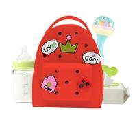 Cartoon Silicone Backpack, Cute Jelly Backpack, Waterproof Silicone Bag, Adjustable Straps, Lightweight Travel Purse, Fun Charm, Girls, Stylish Design, 1-Pack, Versatile and Stylis, Watermelon, Se