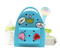 Cartoon Silicone Backpack - Cute Waterproof Jelly Backpacks with Charm, 9.84x5.12 inches Heavy Duty Adjustable Travel Bag, Lightweight Backpack Purse for Girls, School and Travel