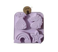 Cartoon Silicone Chocolate Mold Mermaid Candy Cake Ice Baking Mould DIY Star Rainbow Soap Candle Making Gifts