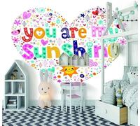 Cartoon Simple Hand Painted Heart Creative 3D Wallpaper Textured Silk Easy Install Living Room Sofa Bedroom Dining Room Home Decoration Wall-150cm×105cm