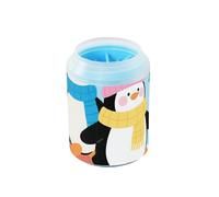 Cartoon Skiing Penguin Portable Pet Foot Washer Soft Silicone Brush Pets Bathing Brush for Medium to Large Dogs