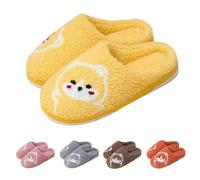 Cartoon Slippers Women Bear Slippers Women Cute Animal Printed Slipper Non Slip Bedroom Slipper Slip On House Shoes Unisex Couple Sliders Soft Plush Slides For Autumn Cold Winter Warm Sliders