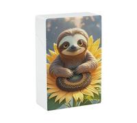 Cartoon Sloth Cigarette Case for Regular King Size 85mm 20 Capacity Push to Open Hard Shell Cigarette Box Portable & Waterproof Cigarettes Case for Men Women Pocket Cigarettes Holder, Cig Accessories