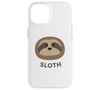 Cartoon Sloth Face Print Case for iPhone 14