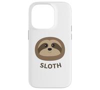 Cartoon Sloth Face Print Case for iPhone 14 Pro