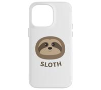Cartoon Sloth Face Print Case for iPhone 14 Pro Max