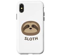 Cartoon Sloth Face Print Case for iPhone X/XS