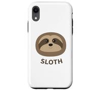 Cartoon Sloth Face Print Case for iPhone XR