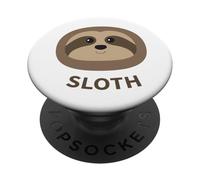 Cartoon Sloth Face Print PopSockets Adhesive PopGrip