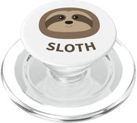 Cartoon Sloth Face Print PopSockets PopGrip for MagSafe
