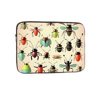 Cartoon small insects 13 inch Laptop protective case, one main compartment, no dividers, suitable for travel, office use, etc.