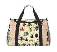 Cartoon small insects It is a hand-held crossbody travel bag with large capacity and multi-functions, a must-have for outdoor travel