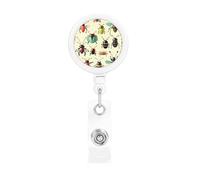 Cartoon Small Insects The Plastic Retractable Badge Holder is Made of ABS Material and The Rope is Nylon