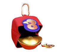 Cartoon Snake Change Coin Purse, Coin Purse for Changing, Chinese Cartoon Mascot Snake Change Coin Purse, Small BOR, Single Attribute, riferimento alla descrizione, Please Refer to Description