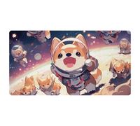 Cartoon Space Dog-886 Cushioned Kitchen Runner Rug Mat Stain Resistant, Easy Wipe Clean for House Sink Office,15.7"x29.5"in