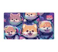 Cartoon Space Dog-913 Cushioned Kitchen Runner Rug Mat Stain Resistant, Easy Wipe Clean for House Sink Office,15.7"x29.5"in