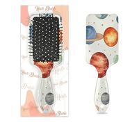 Cartoon Space Planets Hair Brush Universe Planet Wet Dry Air Cushion Hair Brush Plastic Detangler Hairbrush for Kids Adults Back To School Gift Women Men