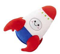 Cartoon Space Rocket Plush Toy Ultra-Soft Shuttle Stuffed Pillow Kawaii Space Mission Ship Plushie Saturn Rocket Dolls Gift/10.6''