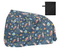 Cartoon Space Rockets Bike Covers Uv Resistant Rain Cover Bikes Accessories