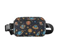 Cartoon Space Rockets Fanny Pack for Women Men, Bumbag Crossbody Waist Packs with Adjustable Strap Belt Bag for Travel Workout Hiking