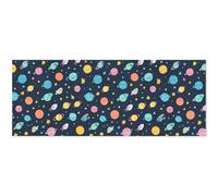 cartoon space star Wrapping Paper 2 Pack Colorful Planet Waterproof Tear-Resistant PP Craft Paper for Christmas Thnaksgiving Birthdays Holiday Presents Decorations