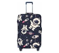 Cartoon Spaceship Travel Luggage Covers - Elasticity Suitcase Covers Protector for Luggage 18-32 Inch